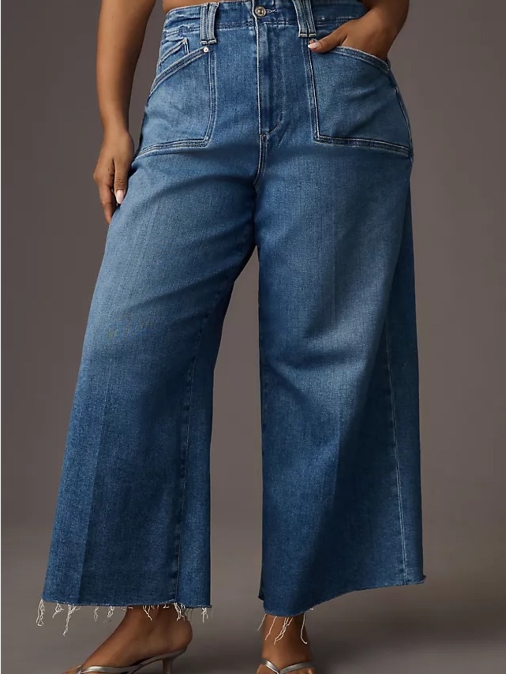 PAIGE Anessa High-Rise Wide-Leg Crop Jeans
